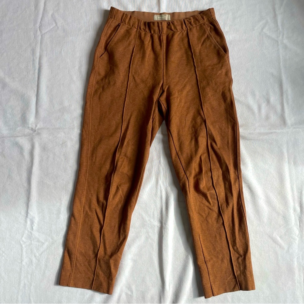 Everlane The Dream Pant Heathered Auburn Knit Cropped